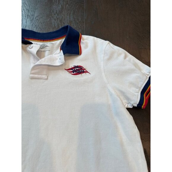Disney Cruise Line White Wish Waves Polo White DCL - Picture 2 of 3